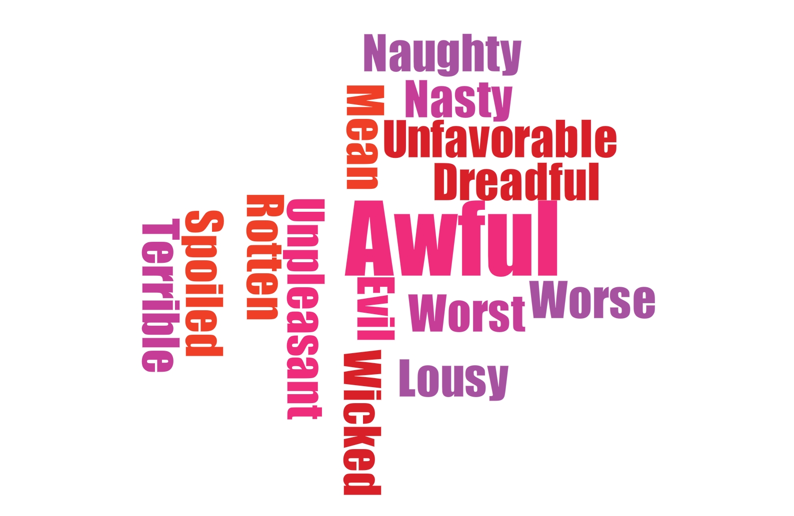 Good Words To Describe Bad Things